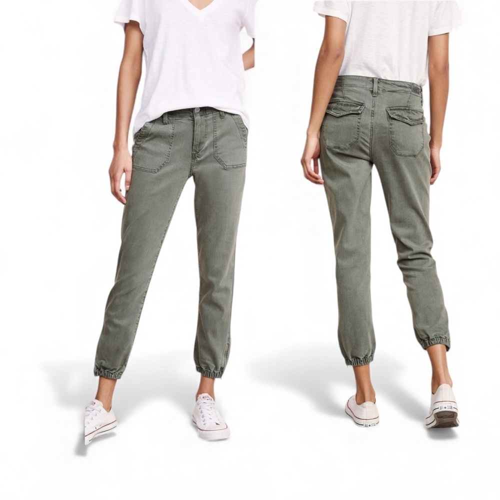 PAIGE Green Mayslie Utility Jogger Jeans size 28